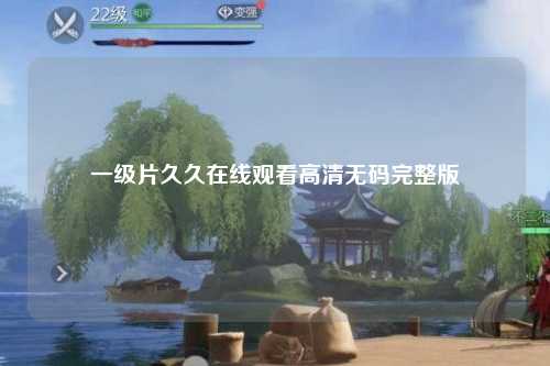 一级片久久在线观看高清无码完整版