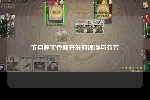 五月婷丁香盛开时的浪漫与芬芳