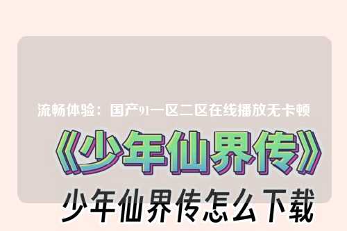 流畅体验：国产91一区二区在线播放无卡顿