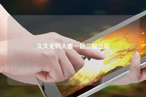 久久无码人妻一区二区三区