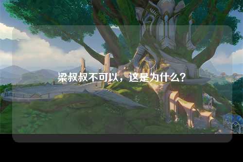 梁叔叔不可以，这是为什么？