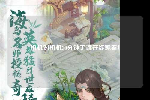 机机对机机30分钟无遮在线观看！